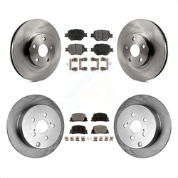 Front Rear Disc Brake Rotors And Ceramic Pads Kit For 2005-2010 Scion tC K8T-101170