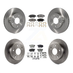 Front Rear Disc Brake Rotors And Ceramic Pads Kit For Honda Civic Acura RSX K8T-101201