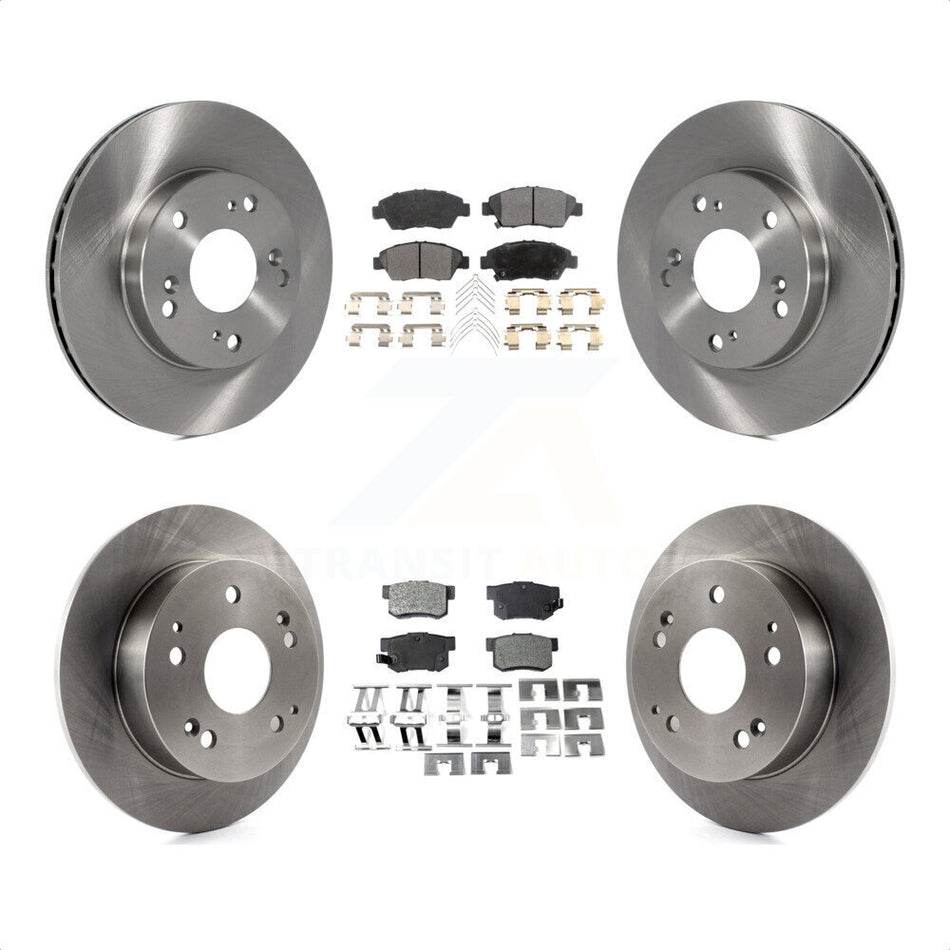 Front Rear Disc Brake Rotors And Ceramic Pads Kit For Honda Civic Acura RSX K8T-101201 by Transit Auto