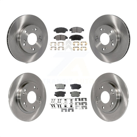 Front Rear Disc Brake Rotors And Ceramic Pads Kit For 2011-2015 Honda CR-Z K8T-101203 by Transit Auto