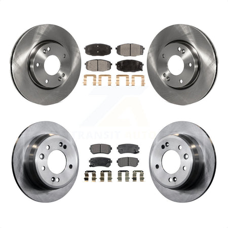 Front Rear Disc Brake Rotors And Ceramic Pads Kit For Hyundai Elantra K8T-101212 by Transit Auto