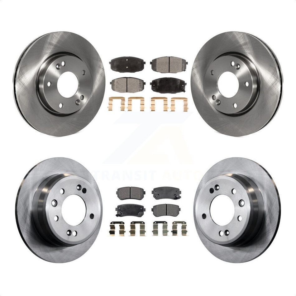 Front Rear Disc Brake Rotors And Ceramic Pads Kit For Hyundai Elantra K8T-101212 by Transit Auto