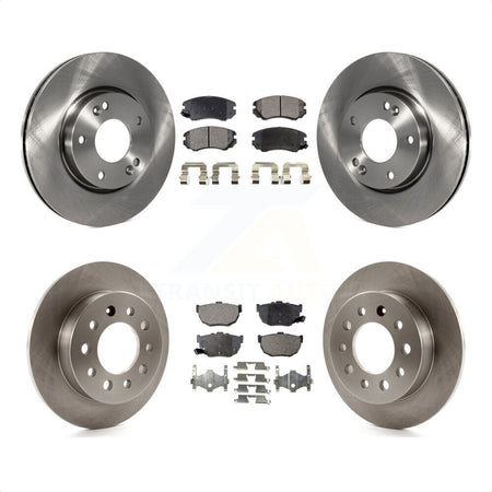 Front Rear Disc Brake Rotors And Ceramic Pads Kit For Hyundai Tiburon K8T-101214 by Transit Auto