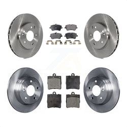 Front Rear Disc Brake Rotors And Ceramic Pads Kit For Mercedes-Benz C230 C240 K8T-101225