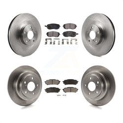 Front Rear Disc Brake Rotors And Ceramic Pads Kit For Subaru Forester Impreza Saab 9-2X K8T-101243