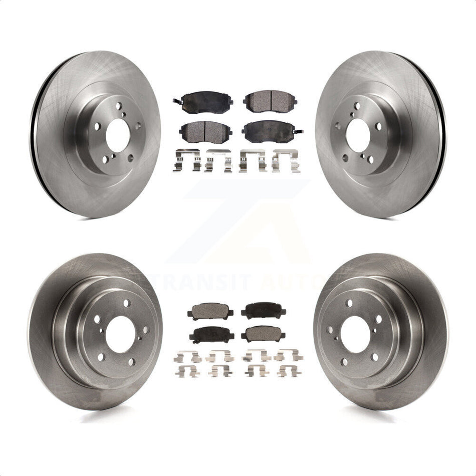 Front Rear Disc Brake Rotors And Ceramic Pads Kit For 2003-2003 Subaru Forester Impreza K8T-101244 by Transit Auto