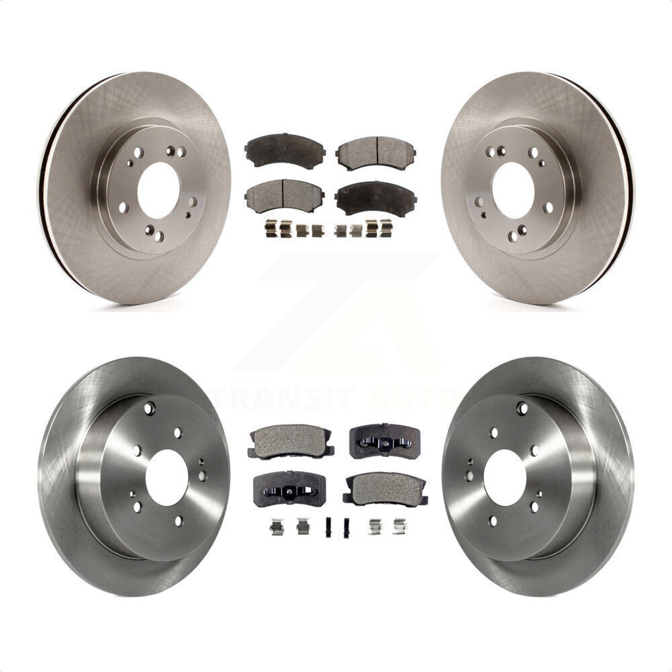 Front Rear Disc Brake Rotors And Ceramic Pads Kit For Mitsubishi Endeavor K8T-101254 by Transit Auto