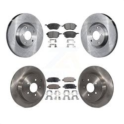 Front Rear Disc Brake Rotors And Ceramic Pads Kit For Nissan Murano Infiniti FX35 FX45 INFINITI K8T-101261