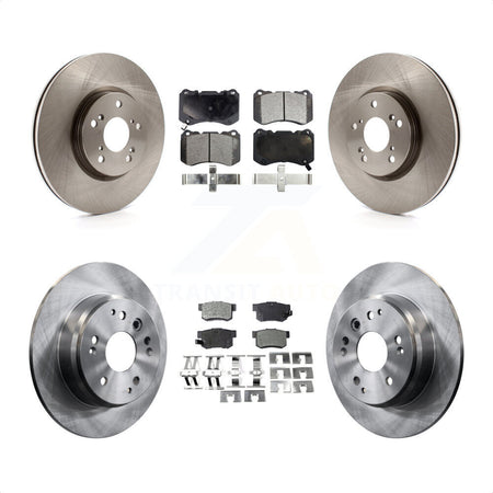 Front Rear Disc Brake Rotors And Ceramic Pads Kit For Acura TL K8T-101283 by Transit Auto