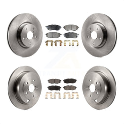 Front Rear Disc Brake Rotors And Ceramic Pads Kit For Subaru Tribeca B9 K8T-101316