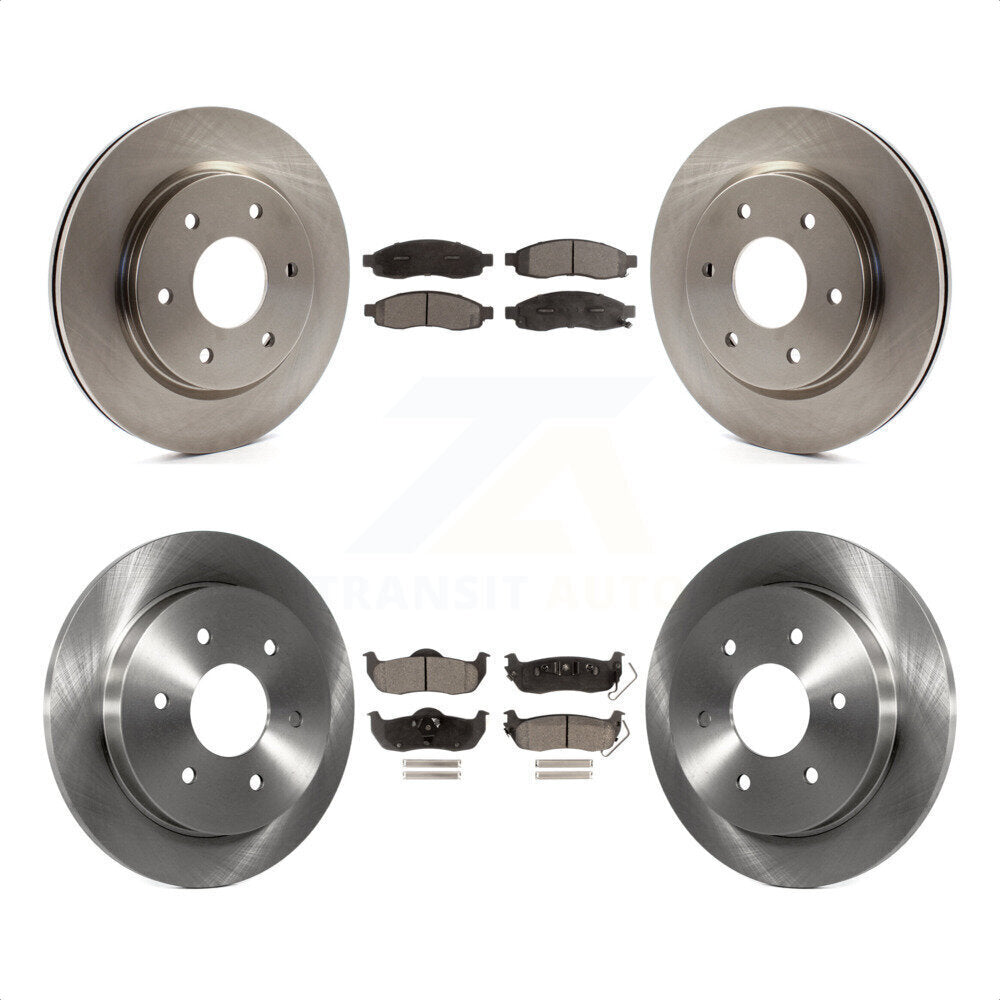 Front Rear Disc Brake Rotors And Ceramic Pads Kit For Nissan TITAN Armada INFINITI QX56 K8T-101333 by Transit Auto