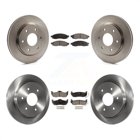 Front Rear Disc Brake Rotors And Ceramic Pads Kit For Nissan TITAN Armada INFINITI QX56 K8T-101333 by Transit Auto