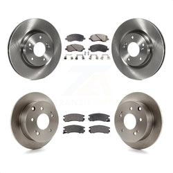 Front Rear Disc Brake Rotors And Ceramic Pads Kit For Mitsubishi Galant Eclipse K8T-101340