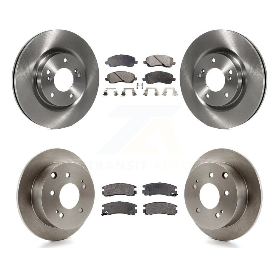 Front Rear Disc Brake Rotors And Ceramic Pads Kit For Mitsubishi Galant Eclipse K8T-101340 by Transit Auto