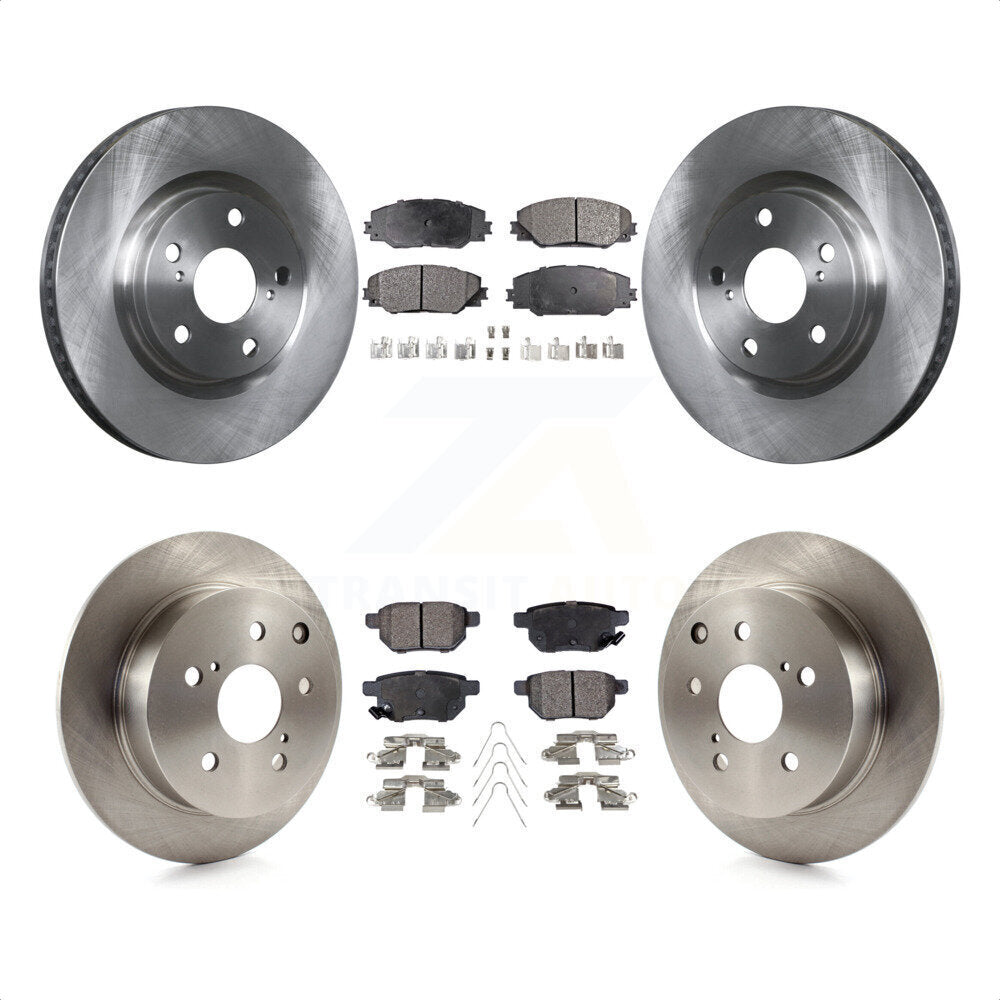 Front Rear Disc Brake Rotors And Ceramic Pads Kit For 2010 Toyota Matrix XRS K8T-101365 by Transit Auto