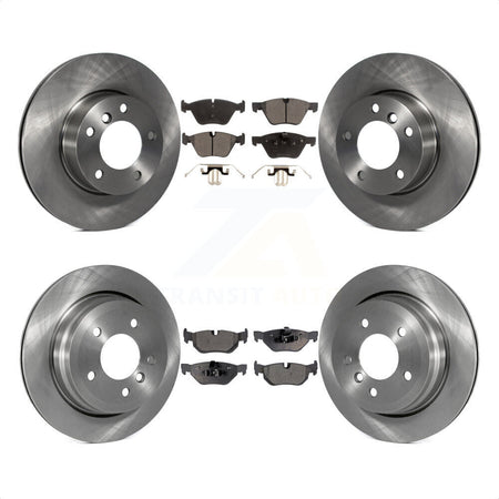 Front Rear Disc Brake Rotors And Ceramic Pads Kit For BMW 328i 328xi 325xi K8T-101380 by Transit Auto