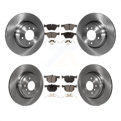 Front Rear Disc Brake Rotors And Ceramic Pads Kit For 2006-2006 BMW 330i 330xi K8T-101384