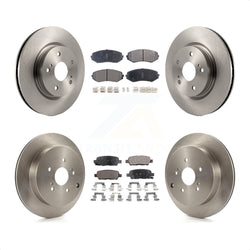 Front Rear Disc Brake Rotors And Ceramic Pads Kit For 2009-2013 Suzuki Grand Vitara K8T-101391