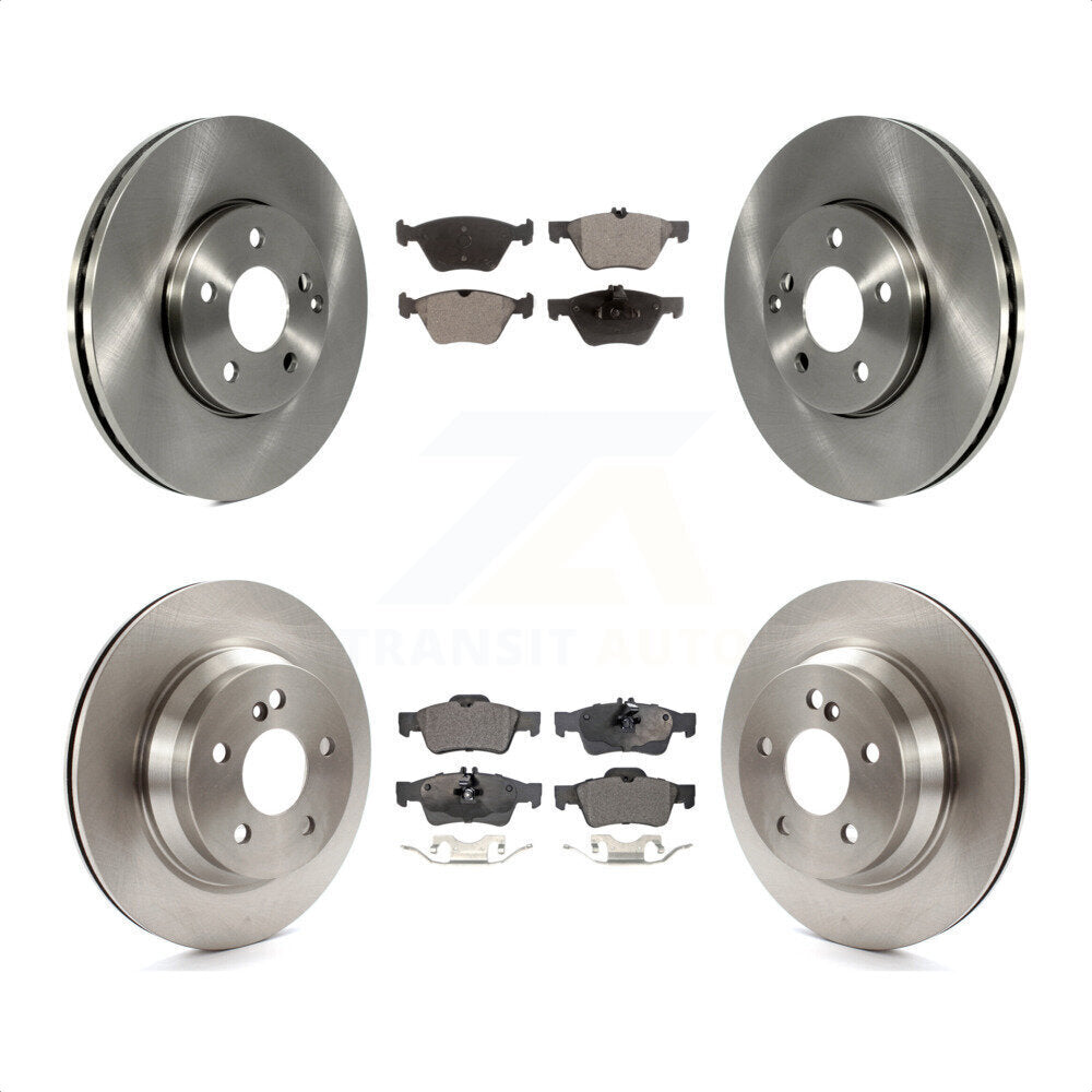 Front Rear Disc Brake Rotors And Ceramic Pads Kit For Mercedes-Benz E350 E320 AWD K8T-101393 by Transit Auto