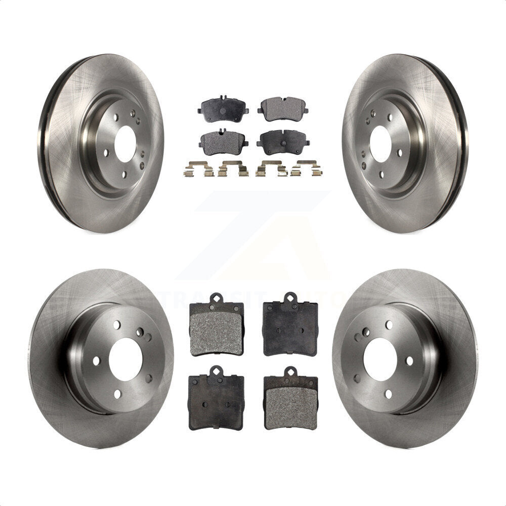 Front Rear Disc Brake Rotors And Ceramic Pads Kit For 2007-2008 Mercedes-Benz SLK280 With Sport Package K8T-101401 by Transit Auto