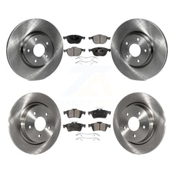 Front Rear Disc Brake Rotors And Ceramic Pads Kit For Volvo S40 C70 C30 V50 K8T-101434