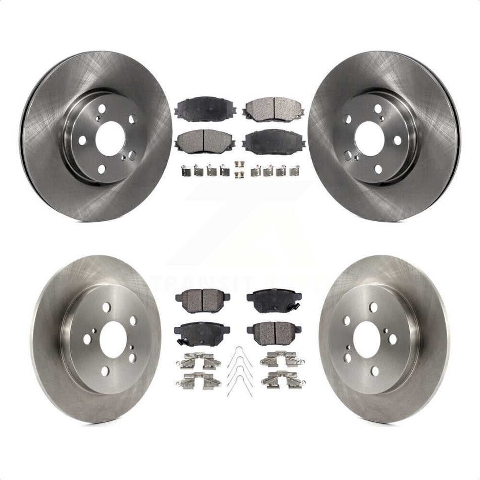 Front Rear Disc Brake Rotors And Ceramic Pads Kit For Toyota Corolla Matrix Pontiac Vibe K8T-101441 by Transit Auto