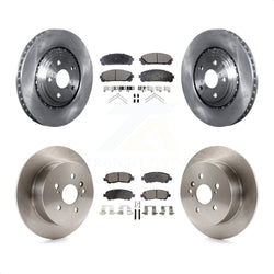 Front Rear Disc Brake Rotors And Ceramic Pads Kit For 2008-2013 Toyota Highlander K8T-101447