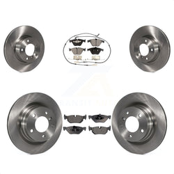 Front Rear Disc Brake Rotors And Ceramic Pads Kit For BMW 328i 323i K8T-101468