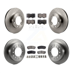 Front Rear Disc Brake Rotors And Ceramic Pads Kit For Toyota 4Runner FJ Cruiser K8T-101478