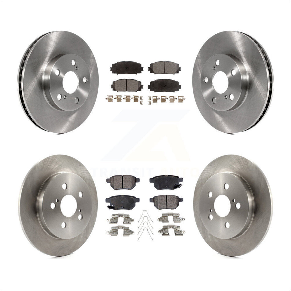 Front Rear Disc Brake Rotors And Ceramic Pads Kit For Toyota Prius Lexus CT200h Plug-In K8T-101505 by Transit Auto