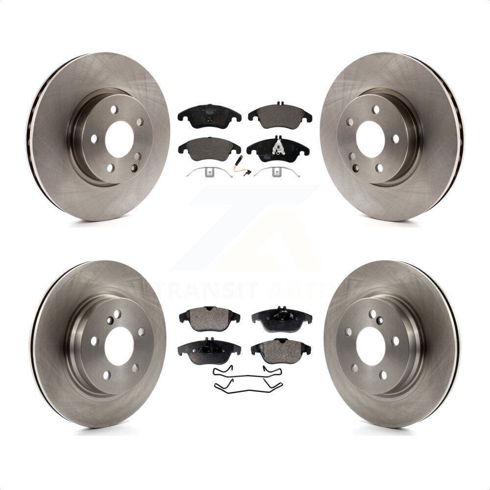 Front Rear Disc Brake Rotors And Ceramic Pads Kit For Mercedes-Benz E350 C300 C350 K8T-101520 by Transit Auto