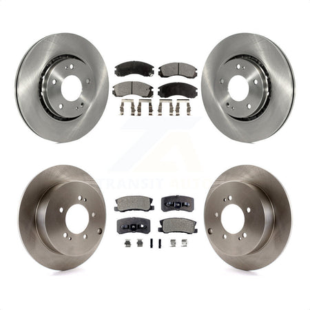 Front Rear Disc Brake Rotors And Ceramic Pads Kit For Mitsubishi Lancer K8T-101545 by Transit Auto