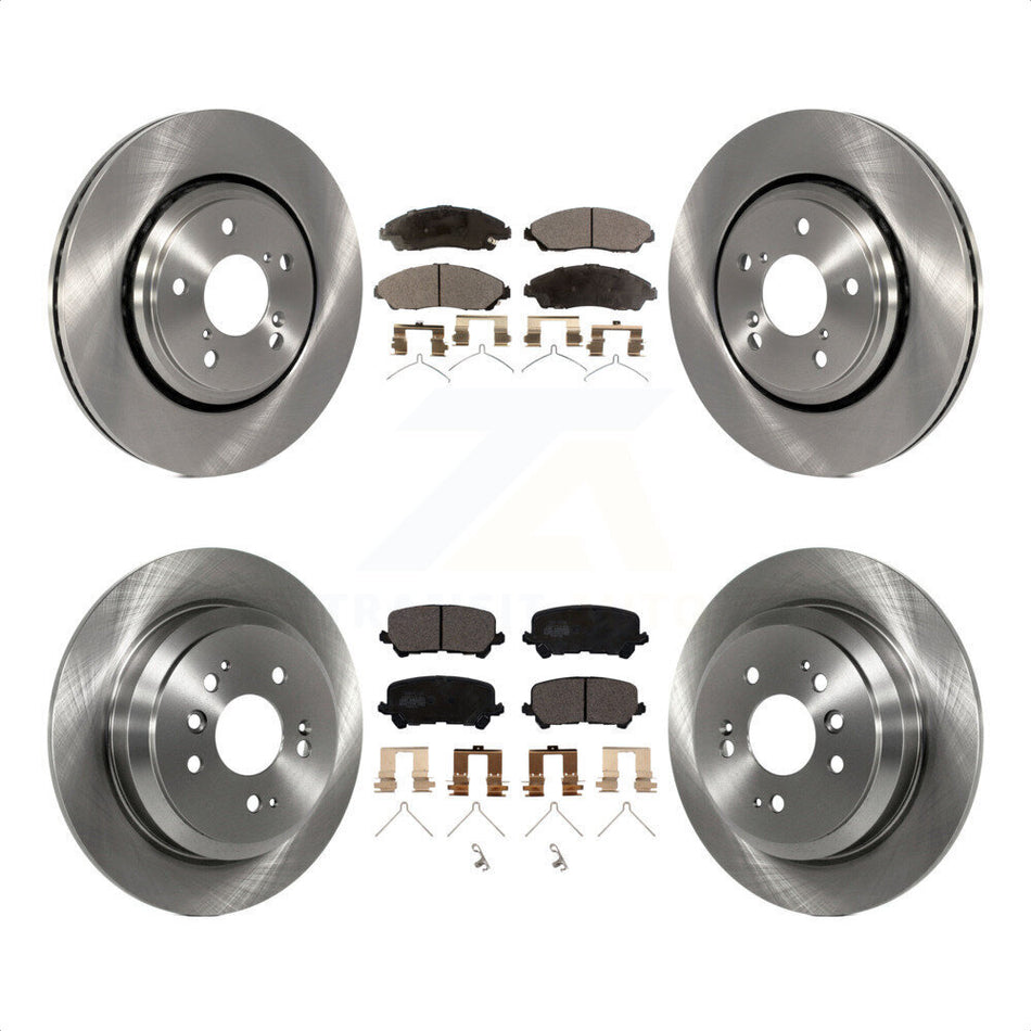 Front Rear Disc Brake Rotors And Ceramic Pads Kit For Honda Pilot Ridgeline K8T-101577 by Transit Auto