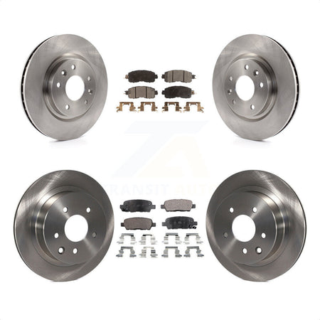 Front Rear Disc Brake Rotors And Ceramic Pads Kit For Nissan LEAF K8T-101595 by Transit Auto