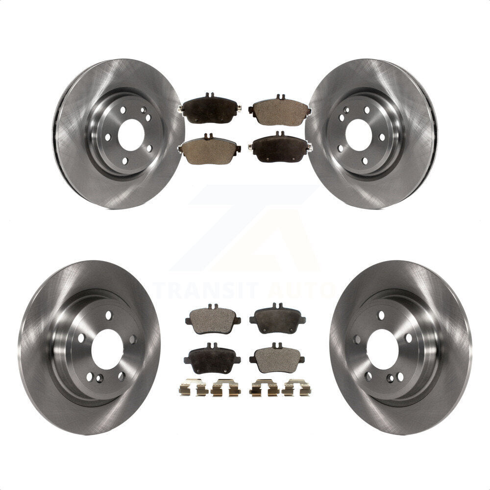 Front Rear Disc Brake Rotors And Ceramic Pads Kit For Mercedes-Benz GLA250 CLA250 INFINITI QX30 K8T-101597 by Transit Auto