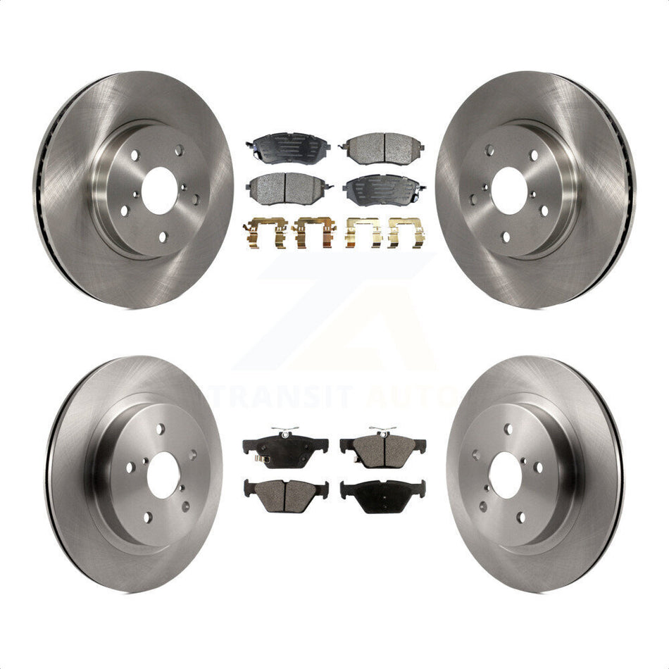 Front Rear Disc Brake Rotors And Ceramic Pads Kit For 2015 Subaru Legacy 2.5L K8T-101602 by Transit Auto