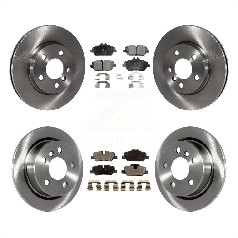 Front Rear Disc Brake Rotors And Ceramic Pads Kit For Mini Cooper K8T-101609 by Transit Auto