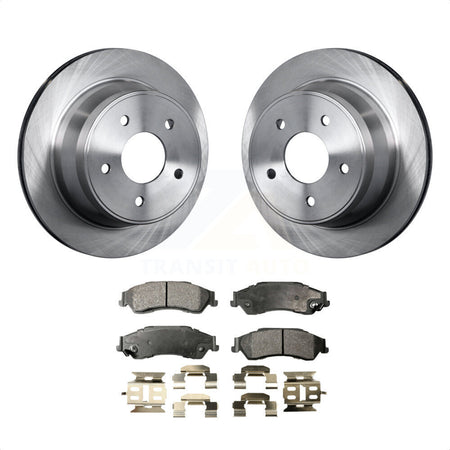 Rear Disc Brake Rotors And Ceramic Pads Kit For Chevrolet S10 Blazer GMC Sonoma Jimmy Oldsmobile Bravada Isuzu Hombre K8T-101624 by Transit Auto