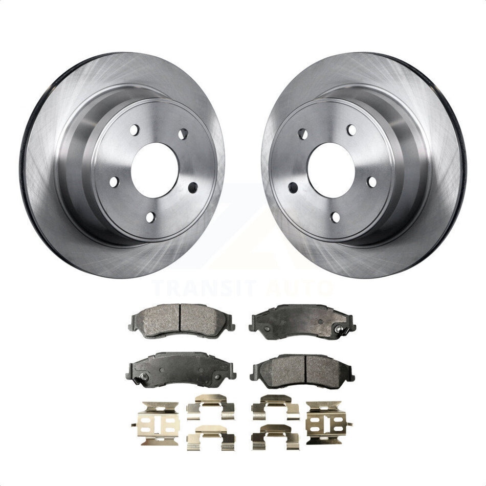 Rear Disc Brake Rotors And Ceramic Pads Kit For Chevrolet S10 Blazer GMC Sonoma Jimmy Oldsmobile Bravada Isuzu Hombre K8T-101624 by Transit Auto