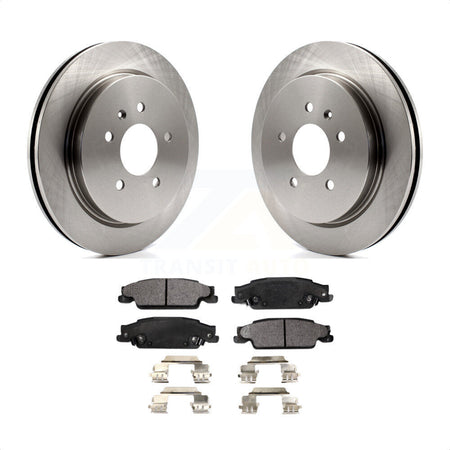 Rear Disc Brake Rotors And Ceramic Pads Kit For Cadillac CTS STS K8T-101644 by Transit Auto