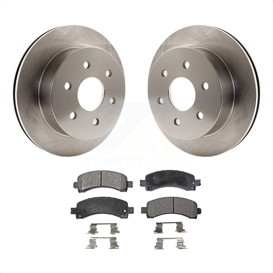 Rear Disc Brake Rotors And Ceramic Pads Kit For Chevrolet Express 2500 GMC Savana K8T-101645 by Transit Auto