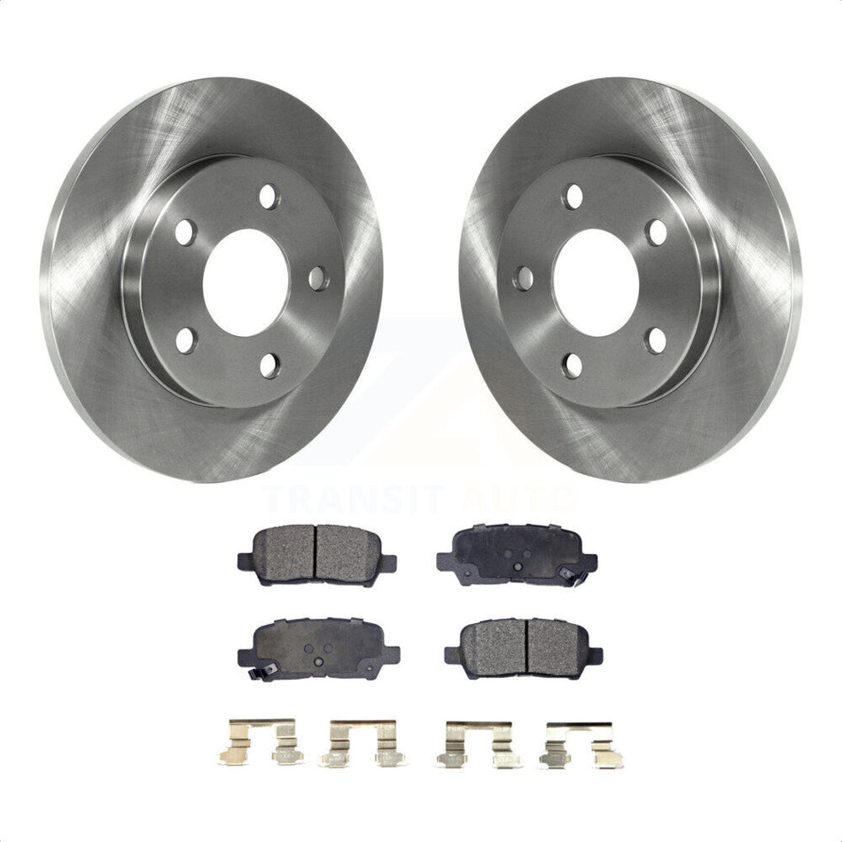 Rear Disc Brake Rotors And Ceramic Pads Kit For Chevrolet Impala Pontiac Grand Prix Buick LaCrosse Limited Allure K8T-101646 by Transit Auto