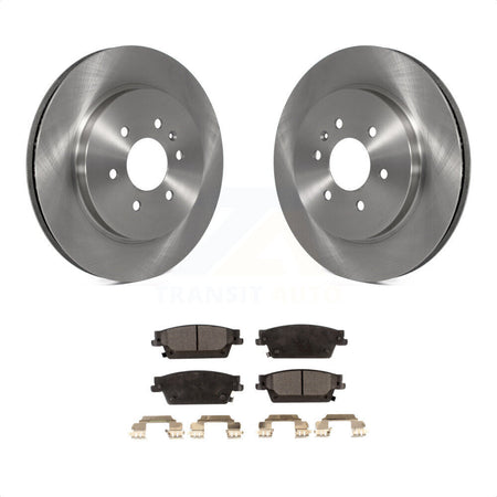 Rear Disc Brake Rotors And Ceramic Pads Kit For Cadillac SRX K8T-101649 by Transit Auto