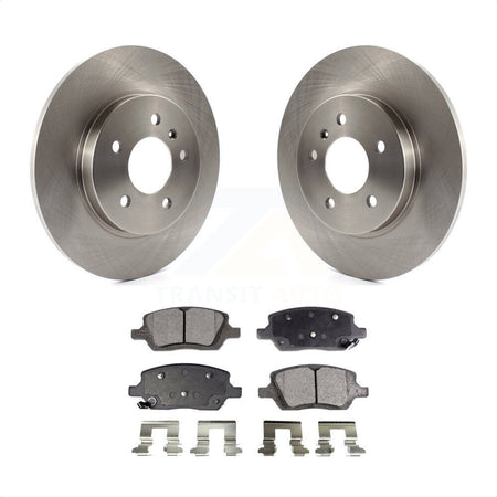 Rear Disc Brake Rotors And Ceramic Pads Kit For 2005-2005 Chevrolet Uplander Pontiac Montana Buick Terraza Saturn Relay K8T-101652 by Transit Auto