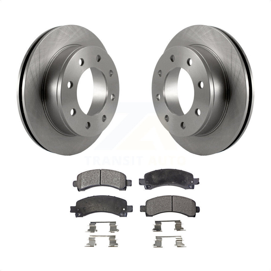 Rear Disc Brake Rotors And Ceramic Pads Kit For Chevrolet Express 3500 2500 GMC Savana K8T-101656 by Transit Auto