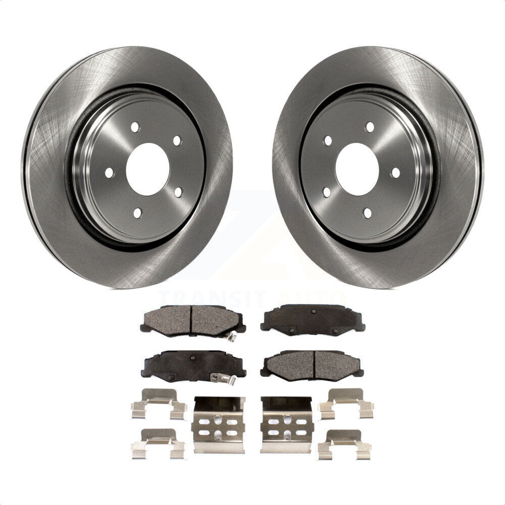 Rear Disc Brake Rotors And Ceramic Pads Kit For Chevrolet Corvette Cadillac XLR K8T-101657 by Transit Auto