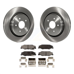 Rear Disc Brake Rotors And Ceramic Pads Kit For Chevrolet Corvette Cadillac XLR K8T-101657