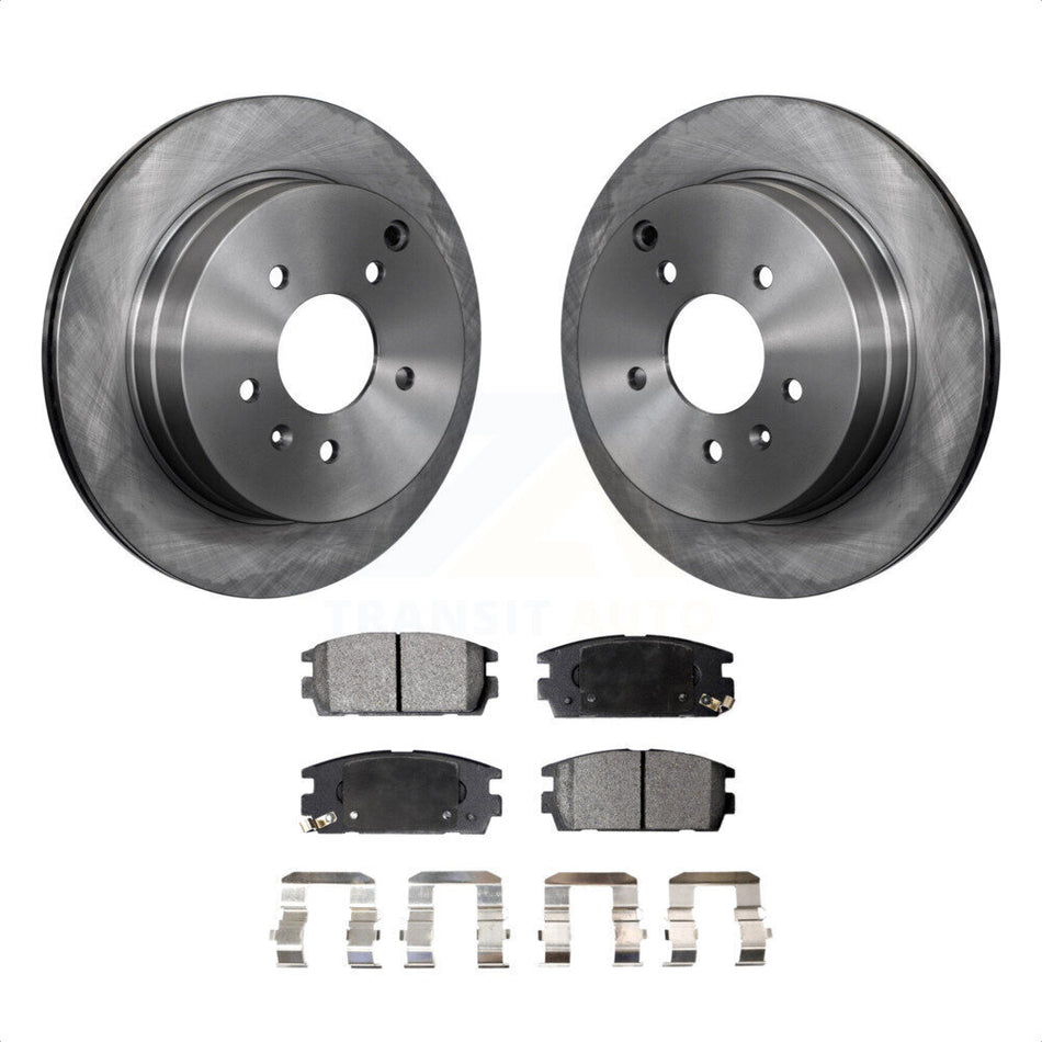 Rear Disc Brake Rotors And Ceramic Pads Kit For Chevrolet Equinox Saturn Vue Captiva Sport Pontiac Torrent Suzuki XL-7 K8T-101663 by Transit Auto