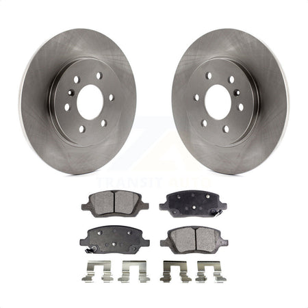 Rear Disc Brake Rotors And Ceramic Pads Kit For Chevrolet Uplander Pontiac Montana Buick Terraza Saturn Relay K8T-101665 by Transit Auto