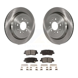 Rear Disc Brake Rotors And Ceramic Pads Kit For Cadillac ATS K8T-101693